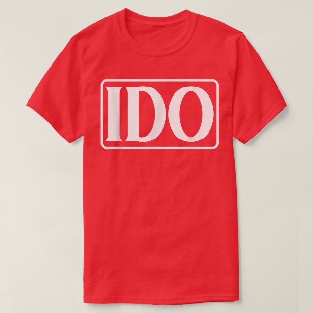 IDO Initial De Offering T Cryptowährung ICO Priva T-Shirt (Design vorne)