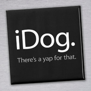 iDog-white.ai Magnet
