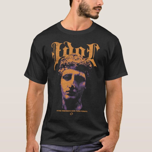 Idol - Brutalist Streetwear Design T-Shirt (Vorderseite)