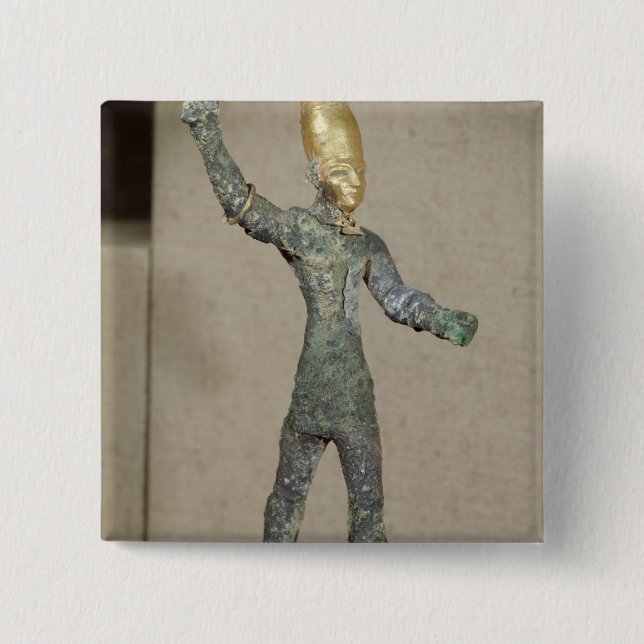 Idol des Gott Baal, von Ugarit, Syrien Button (Vorderseite)