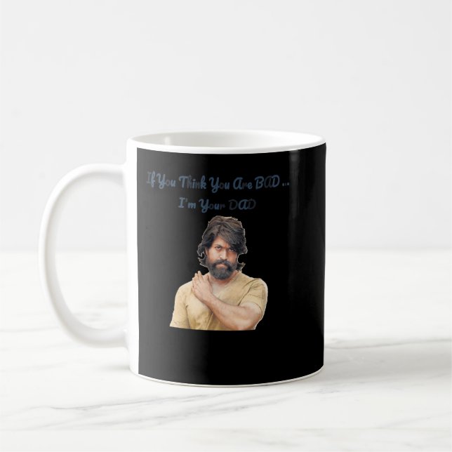 Idol gibt Fot You Action Movie Kgf Yash Funny Funn Kaffeetasse (Links)