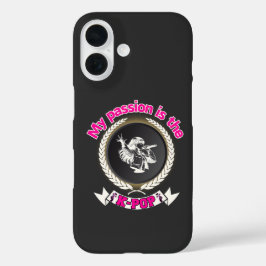 Idol Singing Passion KPop Music Fan Art Design iPhone 16 Hülle