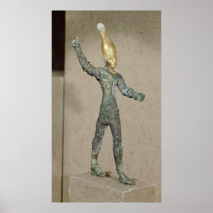 Idol vom Gott Baal, aus Ugarit, Syrien Poster