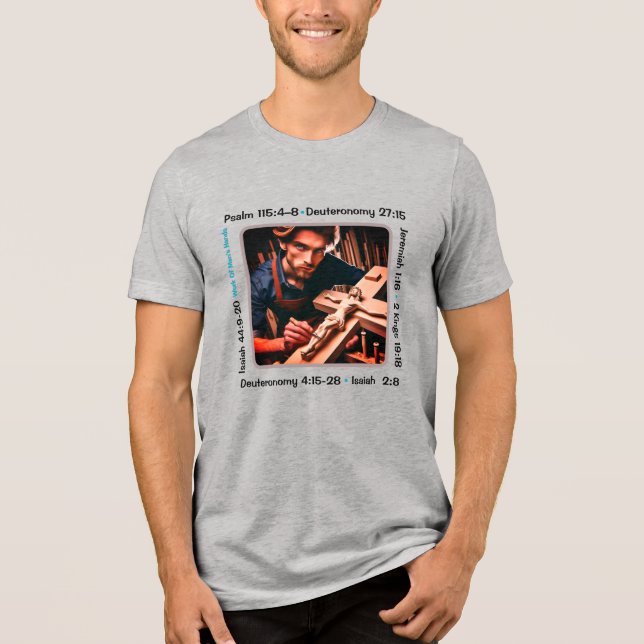 Idolatry 001 T - Shirt Tri-Blend Shirt (Vorderseite)