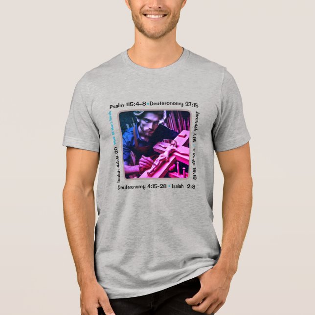 Idolatry 001b T - Shirt Tri-Blend Shirt (Vorderseite)