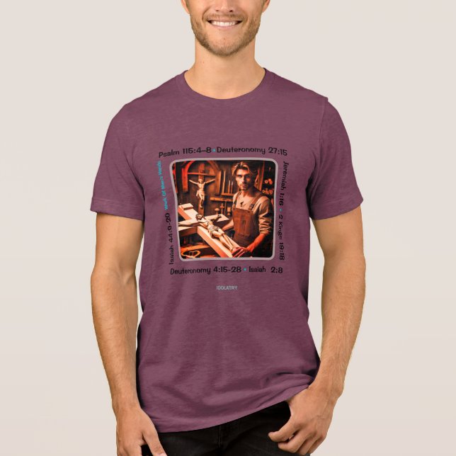 Idolatry 002 T - Shirt Tri-Blend Shirt (Vorderseite)