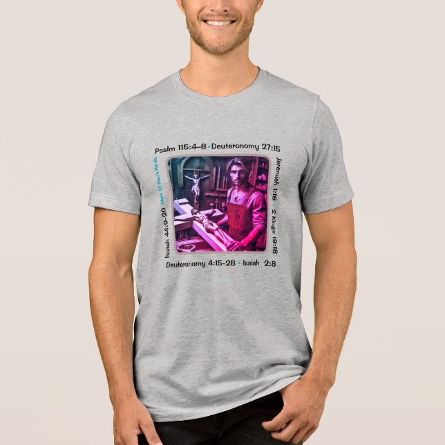 Idolatry 002b T - Shirt Tri-Blend Shirt (Vorderseite)