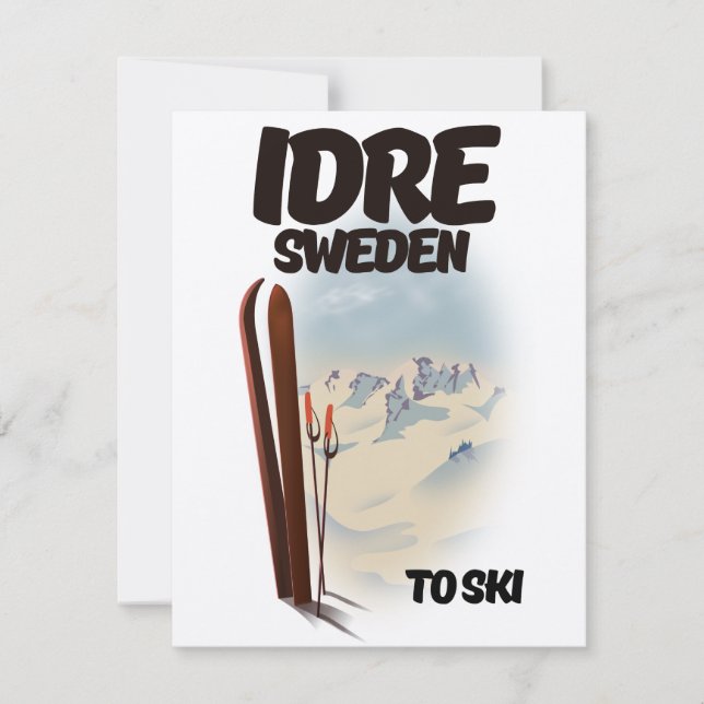 Idre Schweden zum Skifahren (Vorderseite)