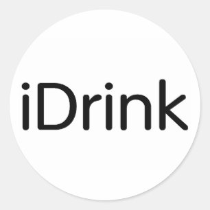 iDrink Runder Aufkleber