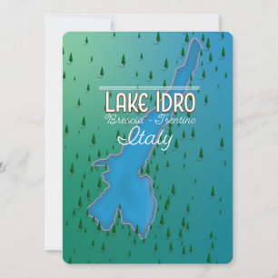 Idrosee Italien Reiseplakat