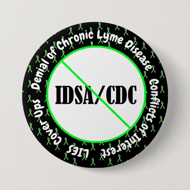 IDSA-Interessenkonflikt Lyme-Syndrom Button (Vorderseite)