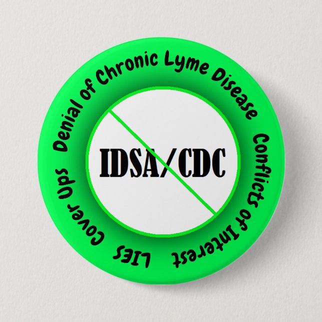 IDSA-Interessenkonflikt Lyme-Syndrom Button (Vorderseite)