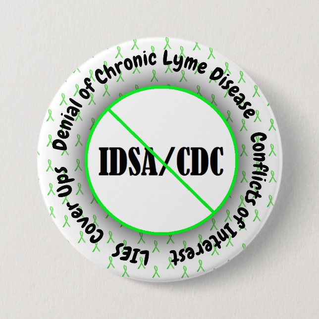 IDSA-Interessenkonflikt Lyme-Syndrom Button (Vorderseite)