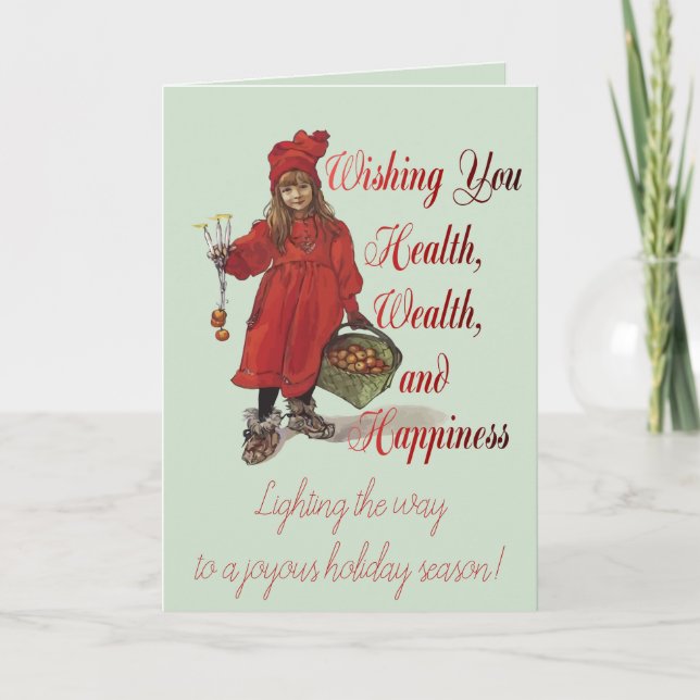 Iduna Wishing You Health Wealth And Happiness Karte (Vorderseite)