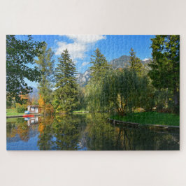 Idylle des Herbstbeckens Puzzle