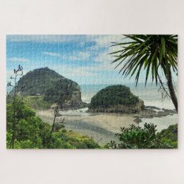 Idyllic Bethells Beach Coastal Foto Puzzle