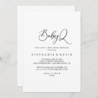 Idyllic Calligraphy BabyQ Baby Shower Barbecue