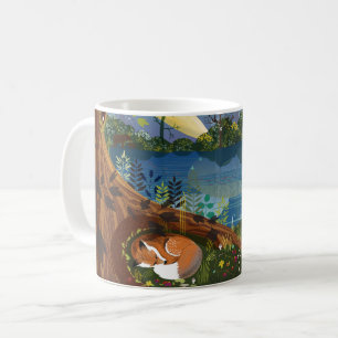 Idyllische Darstellung der Wildfauna und -flora de Kaffeetasse