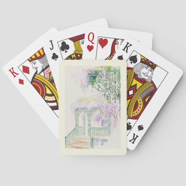 Idyllische Dekorative Malerei Spielkarten (Rückseite)
