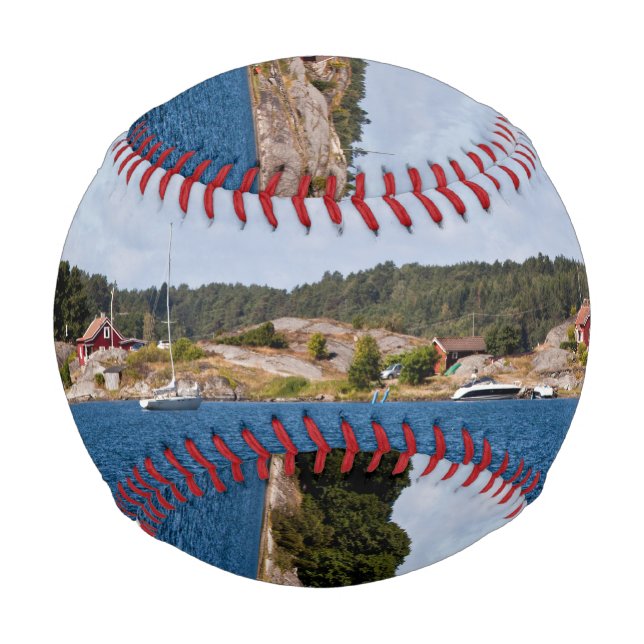 Idyllische Küstenlandschaft Baseball (Rückseite)