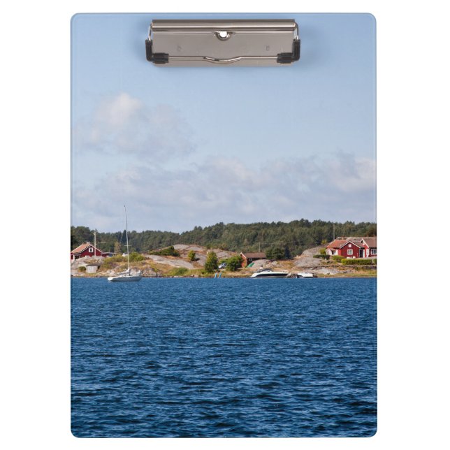 Idyllische Küstenlandschaft Klemmbrett (Vorderseite)