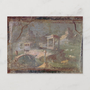 Idyllische Landschaft, aus Herculaneum, Postkarte