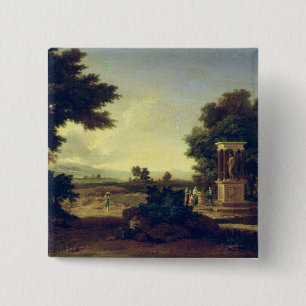 Idyllische Landschaft Button
