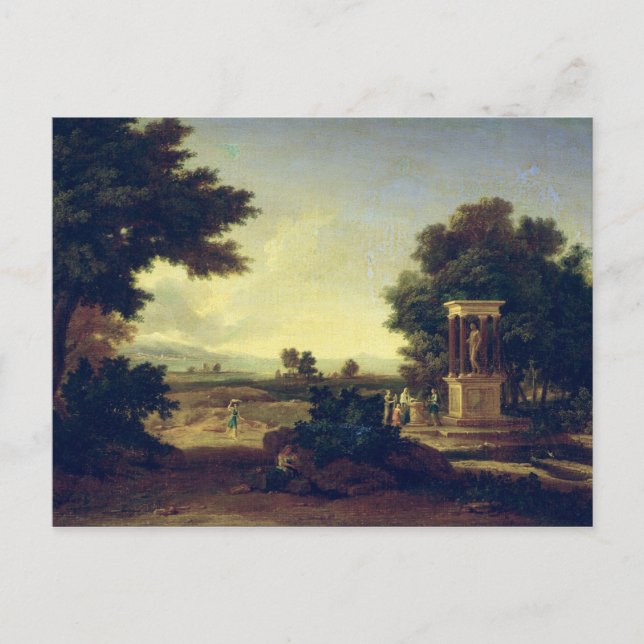 Idyllische Landschaft Postkarte (Vorderseite)