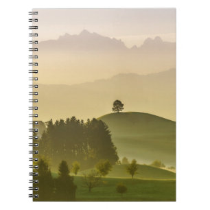 Idyllische Landschaft Schweiz, Säntis Notizblock