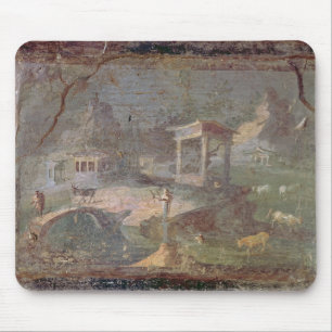 Idyllische Landschaft, von Herculaneum, Mousepad