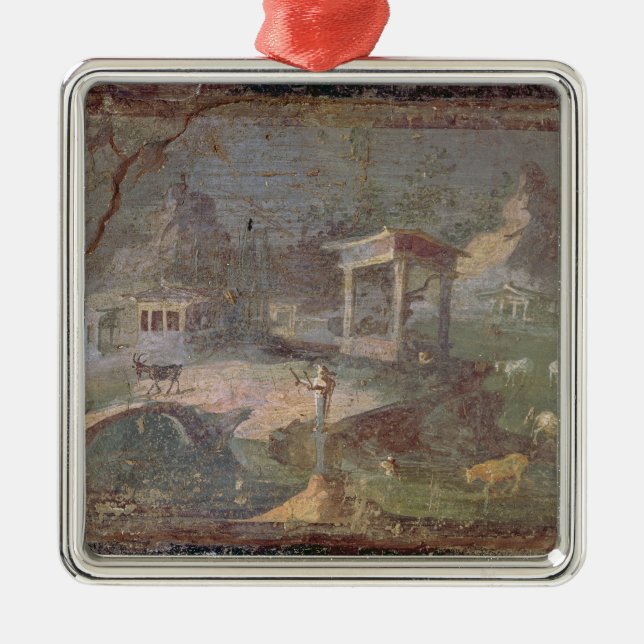 Idyllische Landschaft, von Herculaneum, Ornament Aus Metall (Vorne)