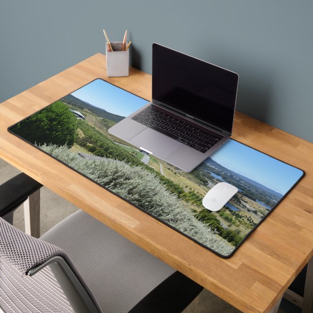Idyllischer Tag auf Canberra Desk Mat Schreibtischunterlage (Büro 2)