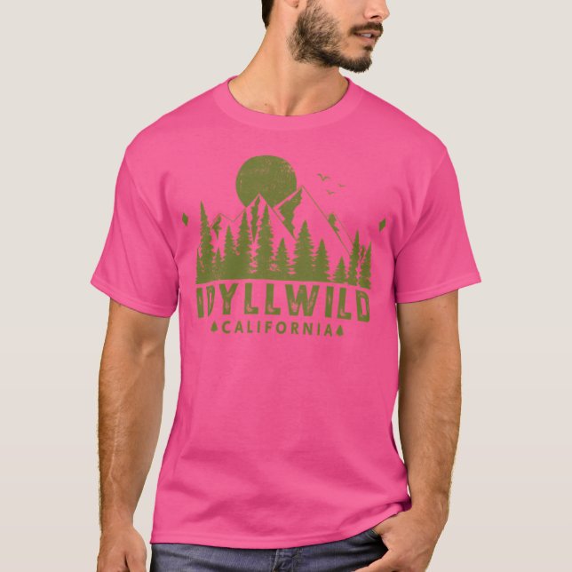 Idyllwild California Mountain View T-Shirt (Vorderseite)