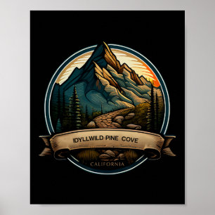 Idyllwild Pine Cove Kalifornien Souvenir Wandern Poster