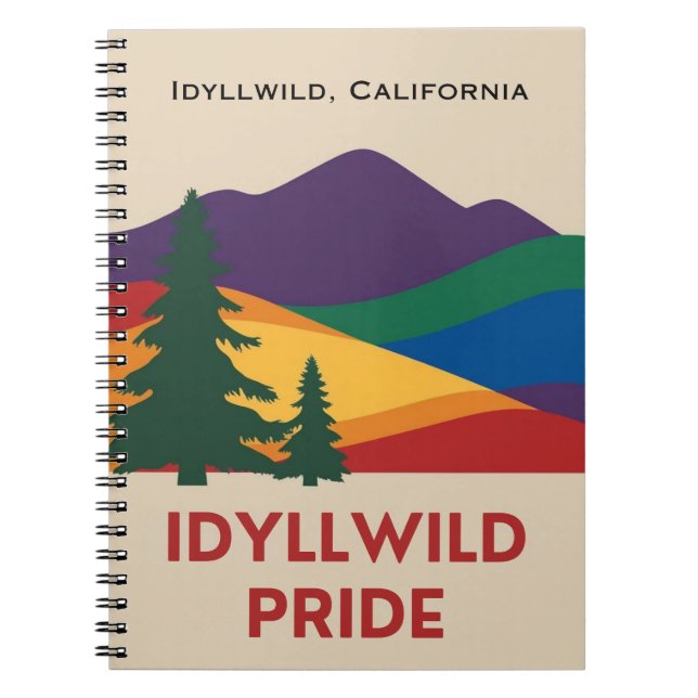 Idyllwild Pride Spiral Notebook Notizblock (Vorderseite)