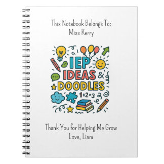 IEP Ideas, Doodles & Snacks | Inclusion Notizblock