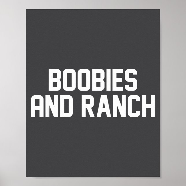 Ies And Ranch Funny Quote  Poster (Vorne)