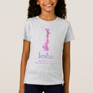 Iesha-Name (Orchideenschrift) T-Shirt