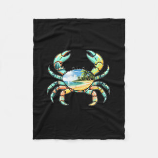 If Crabby Return to the Beach Funny Summer Fleecedecke