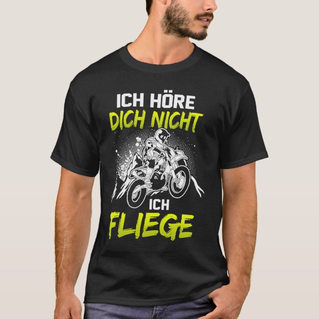 If Dirt Aint Flyin' You Ain't Tryin Dirt Bike Endu T-Shirt (Vorderseite)