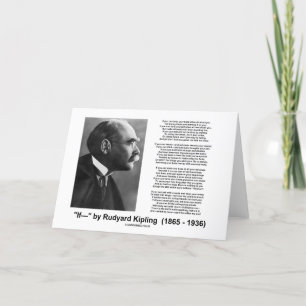 "If—" Gedicht von Rudyard Kipling Karte
