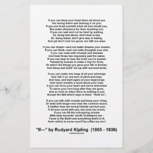 If- Gedicht von Rudyard Kipling (kein Kipling-Bild