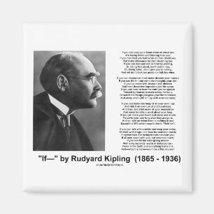 "If—" Gedicht von Rudyard Kipling Magnet