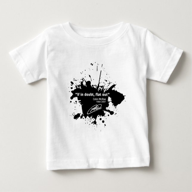 If in doubt, flat, out baby t-shirt (Vorderseite)