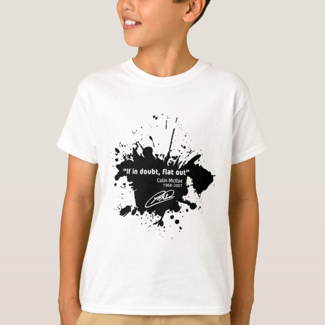 If in doubt, flat, out T-Shirt (Vorderseite)