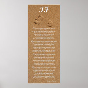 If - Rudyard Kipling Gedicht Print Poster
