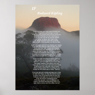 If - Rudyard Kipling Poster