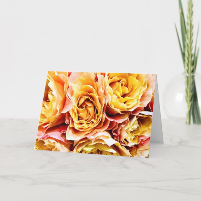 If Sunsets Were Roses <Blank Note Card> Dankeskarte (Vorderseite)