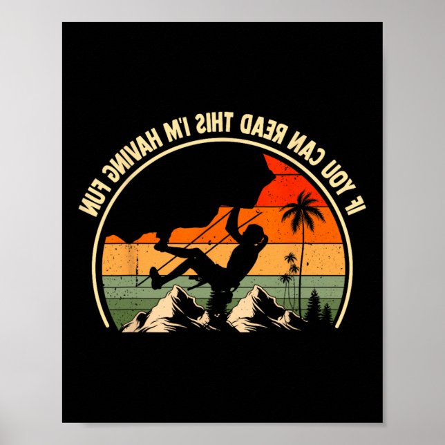 If You Can Read This I'm Having Fun Funny Rock Cli Poster (Vorne)