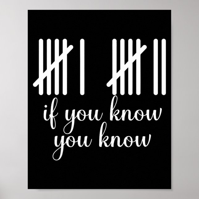 If You Know You Know Funny 67 Meme  Poster (Vorne)